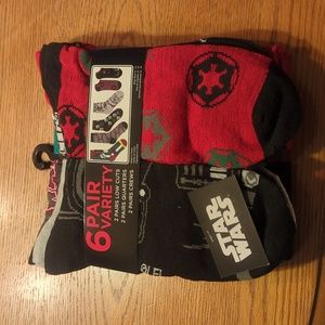 NIP 6 Pair Star Wars Variety Sock Set